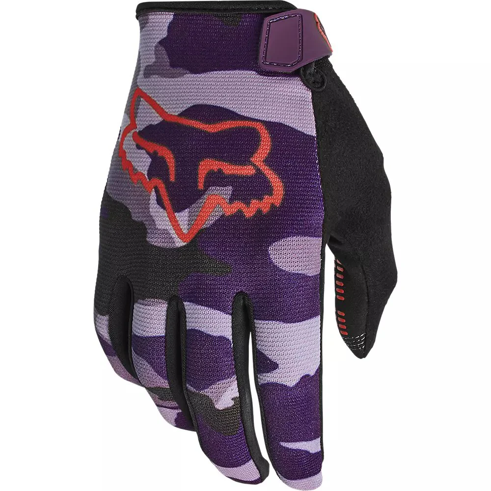 FOX Guantes Bicicleta Mujer Ranger Camo Morado