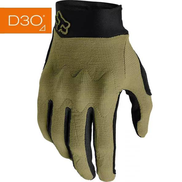 FOX Guantes Moto Defend D3O Cafe