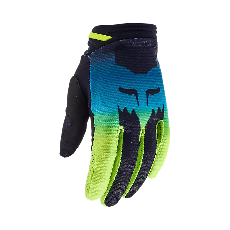 FOX Guantes Moto Niña 180 Flora Negro/Amarillo