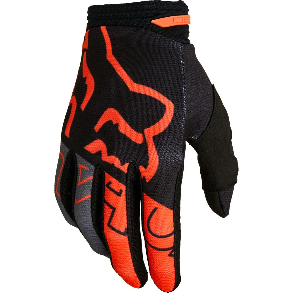 FOX Guantes Moto Niño 180 Skew Negro/Naranjo