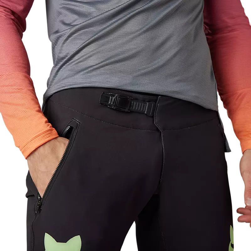 FOX Pantalon Bicicleta Flexair Race Negro/Naranjo - Image 6
