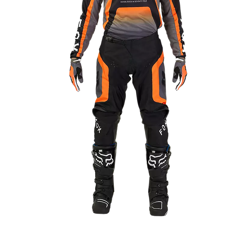FOX Pantalon Moto 180 Ballast Negro/Naranjo