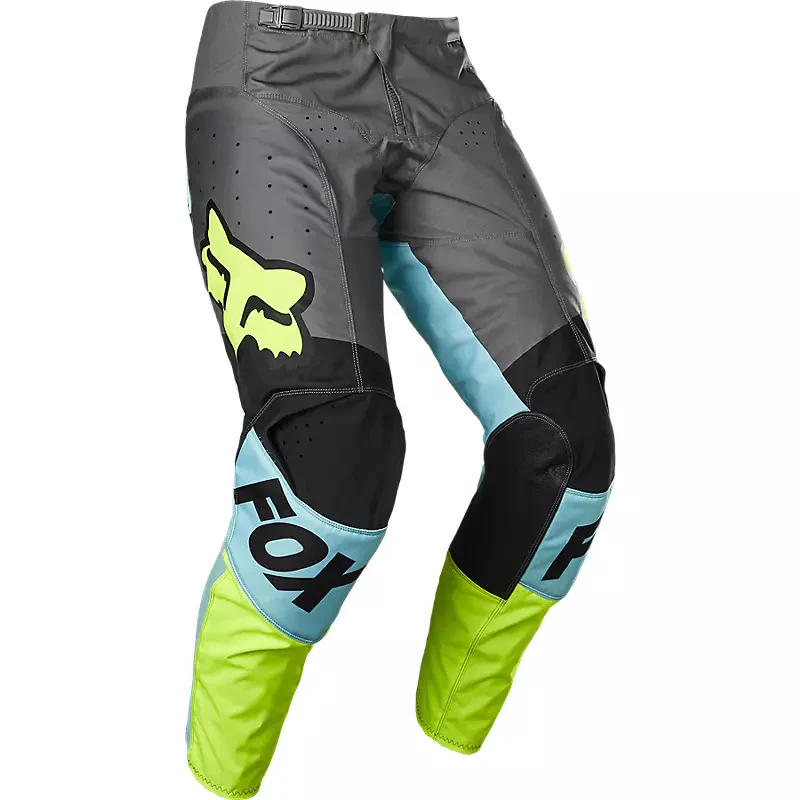 FOX Pantalon Moto 180 Trice Gris/Amarillo