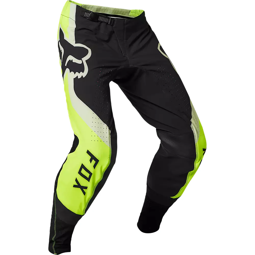 FOX Pantalon Moto Flexair Efekt Negro/Amarillo/Blanco