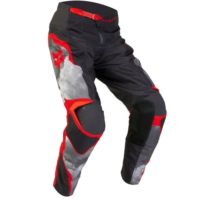 FOX Pantalon Moto Niño 180 Atlas Gris/Rojo