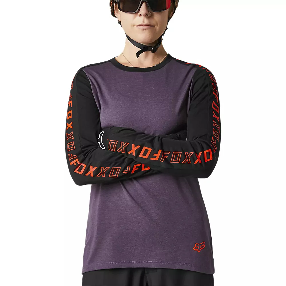FOX Polera Bicicleta Mujer Ranger Drirelease Manga Larga Negro - Image 2