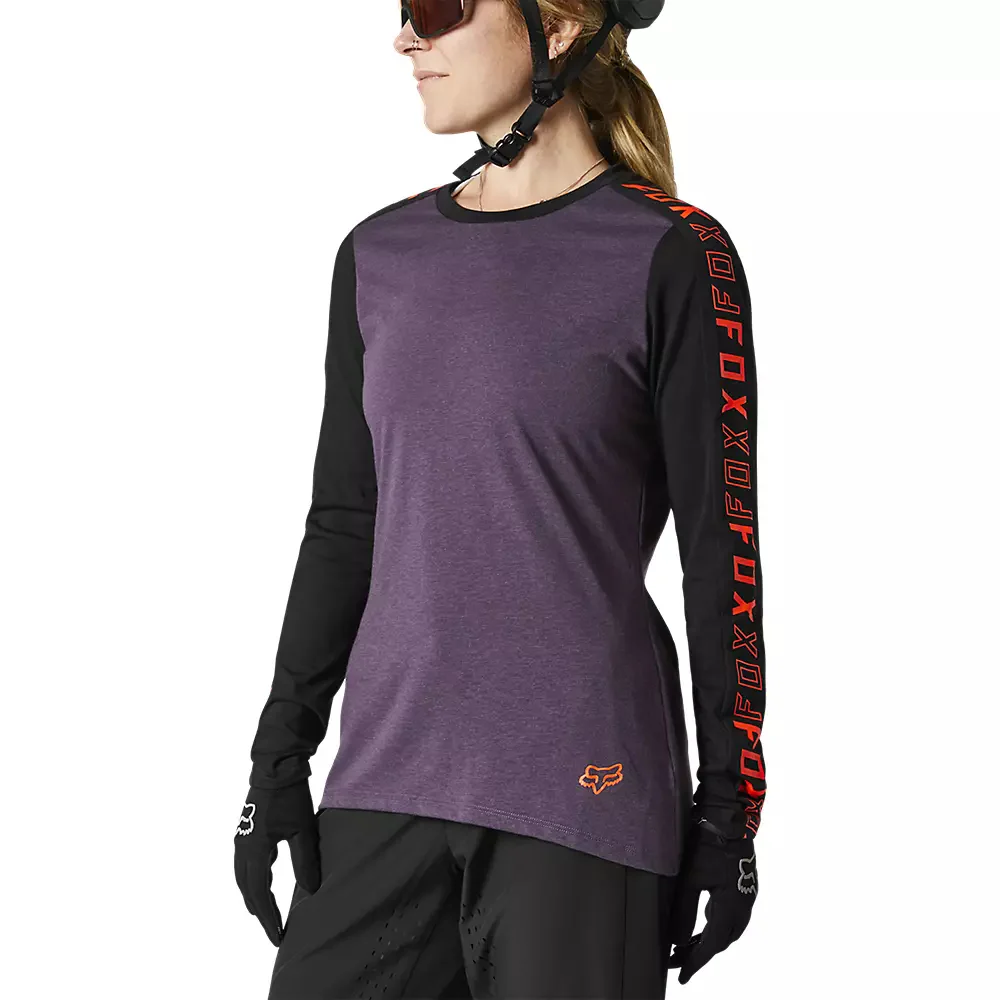 FOX Polera Bicicleta Mujer Ranger Drirelease Manga Larga Negro - Image 4