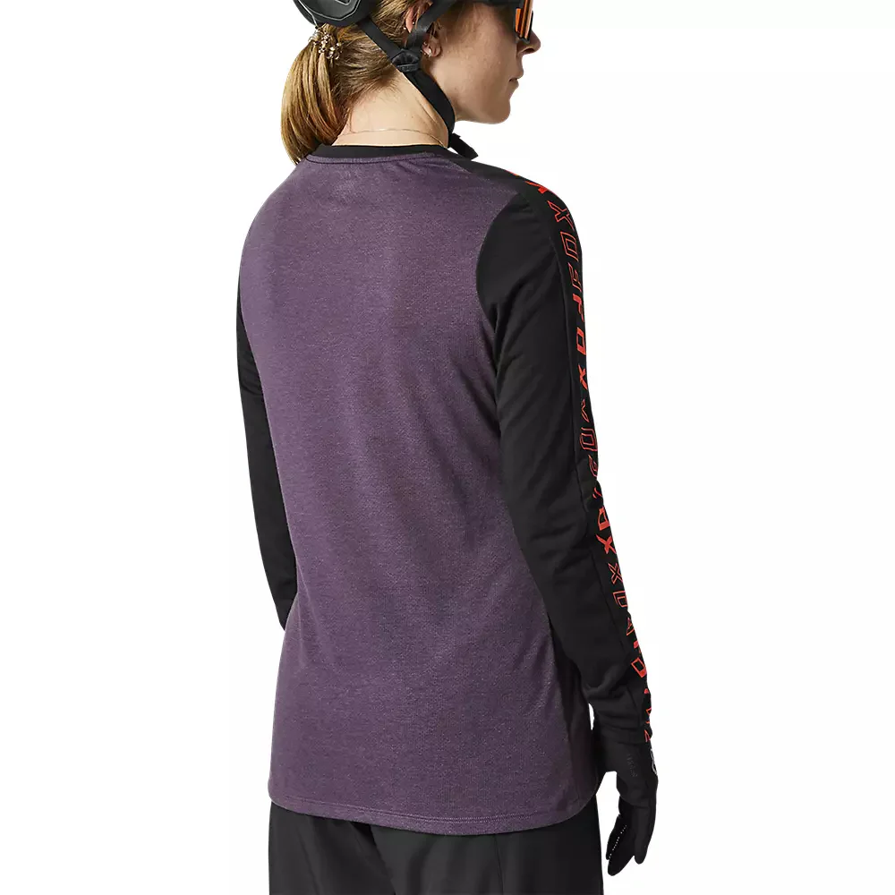 FOX Polera Bicicleta Mujer Ranger Drirelease Manga Larga Negro - Image 5