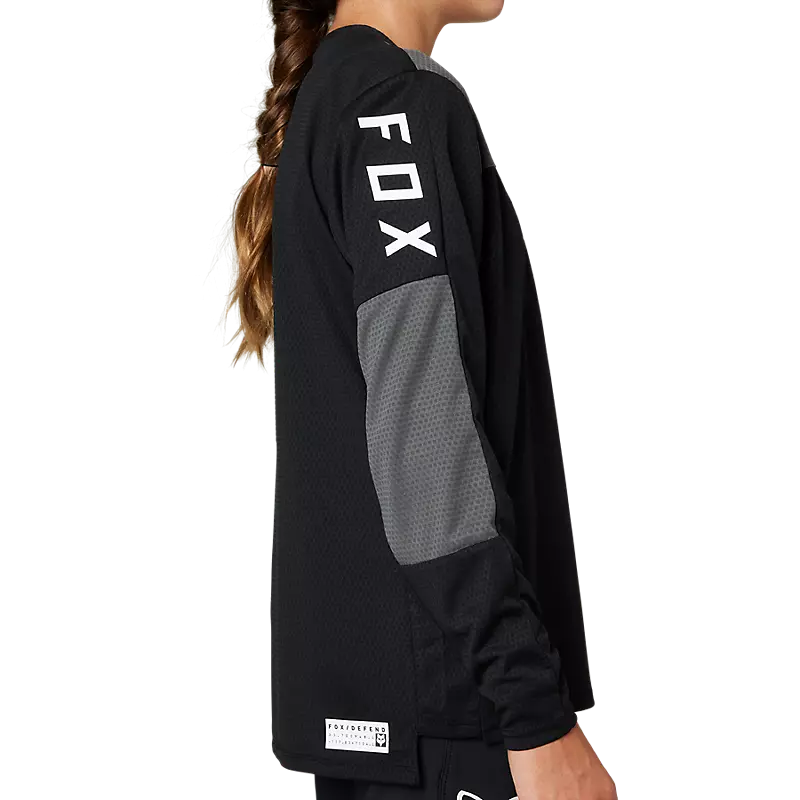 FOX Polera Bicicleta Niño Defend Manga Larga Negro - Image 5