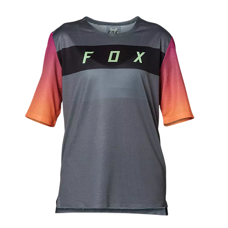 FOX Polera Bicicleta Niño Flexair Gris