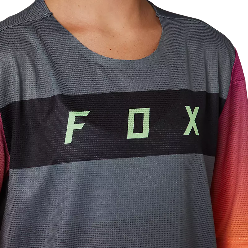 FOX Polera Bicicleta Niño Flexair Gris - Image 4