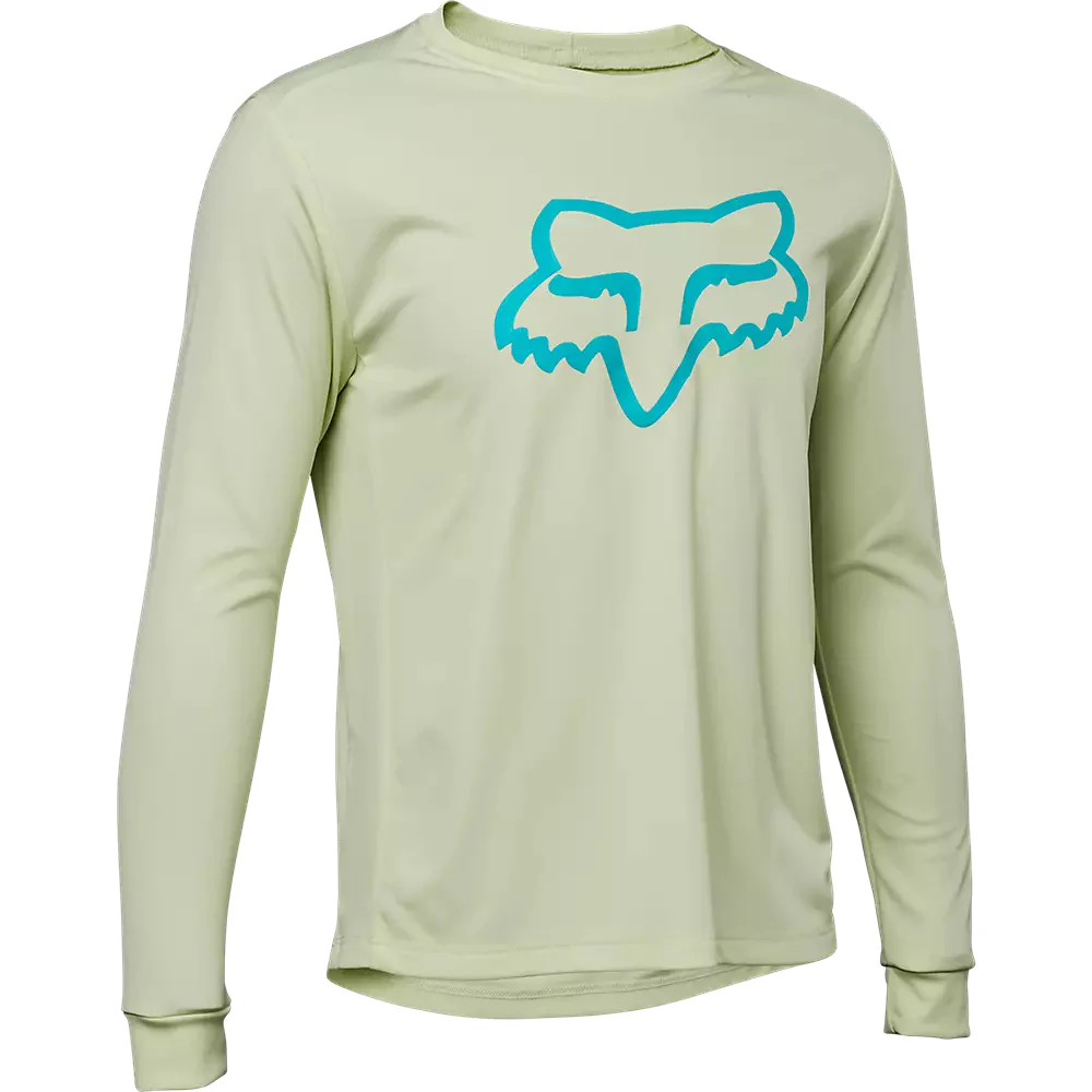 FOX Polera Bicicleta Niño Ranger Manga Larga Blanco Hueso