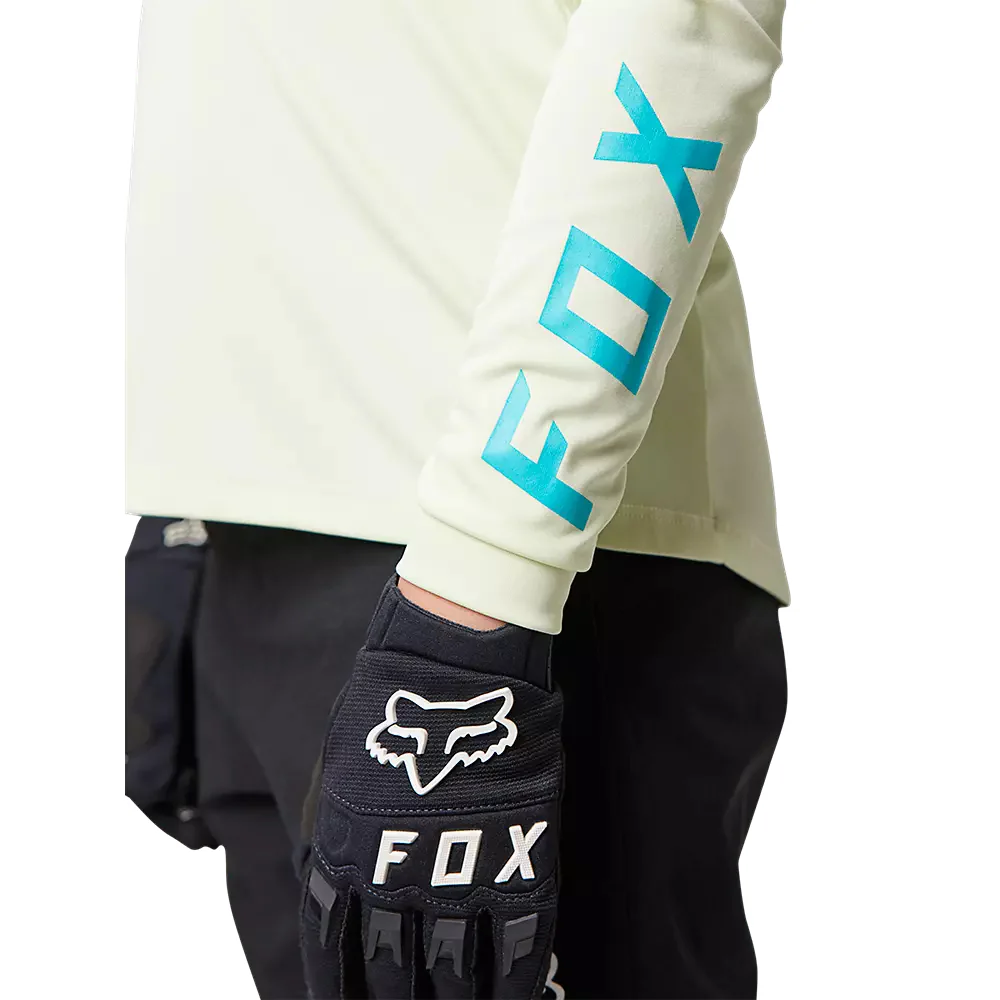 FOX Polera Bicicleta Niño Ranger Manga Larga Blanco Hueso - Image 5