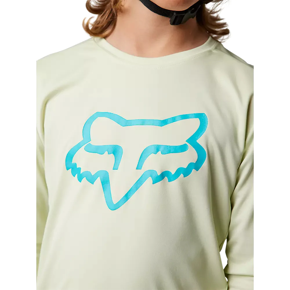 FOX Polera Bicicleta Niño Ranger Manga Larga Blanco Hueso - Image 6