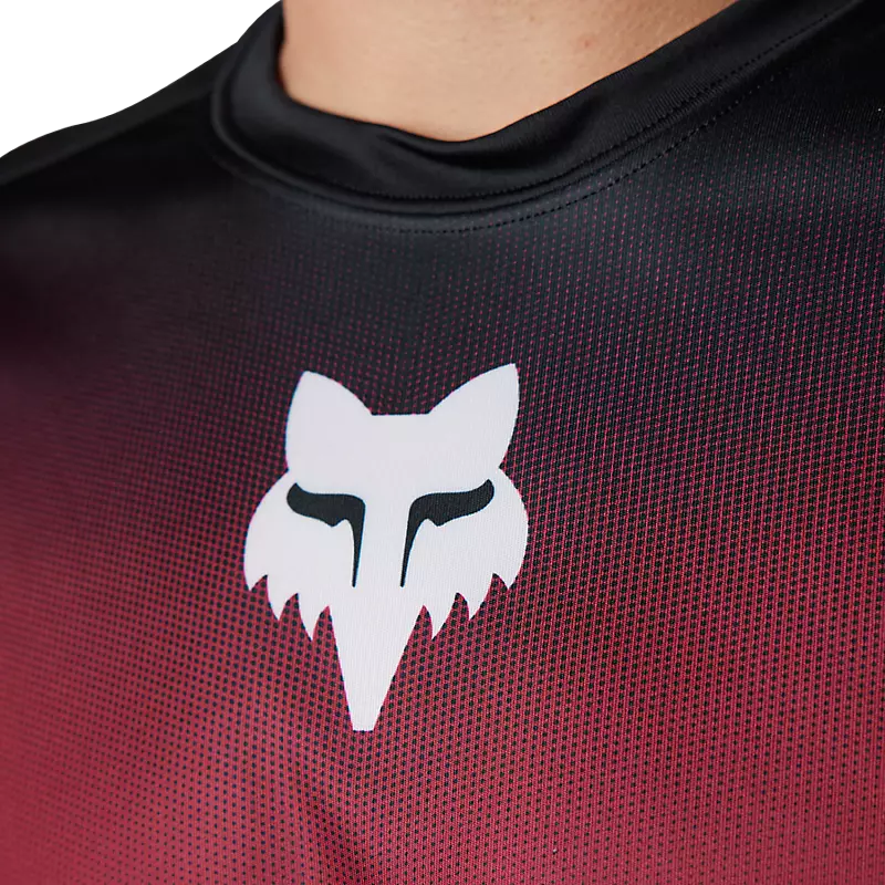 FOX Polera Bicicleta Ranger Keel Manga Larga Negro/Rojo - Image 4