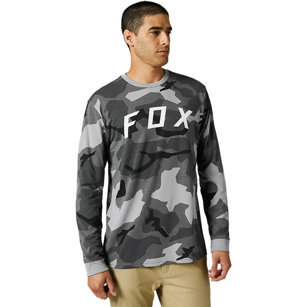 FOX Polera Lifestyle BKNR Manga Larga Camo Negro