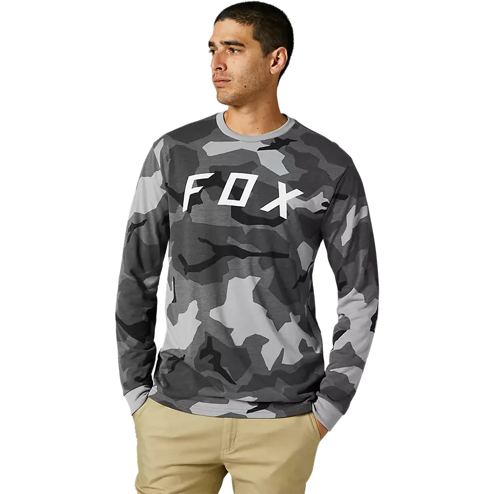 FOX Polera Lifestyle BKNR Manga Larga Camo Negro - Image 3