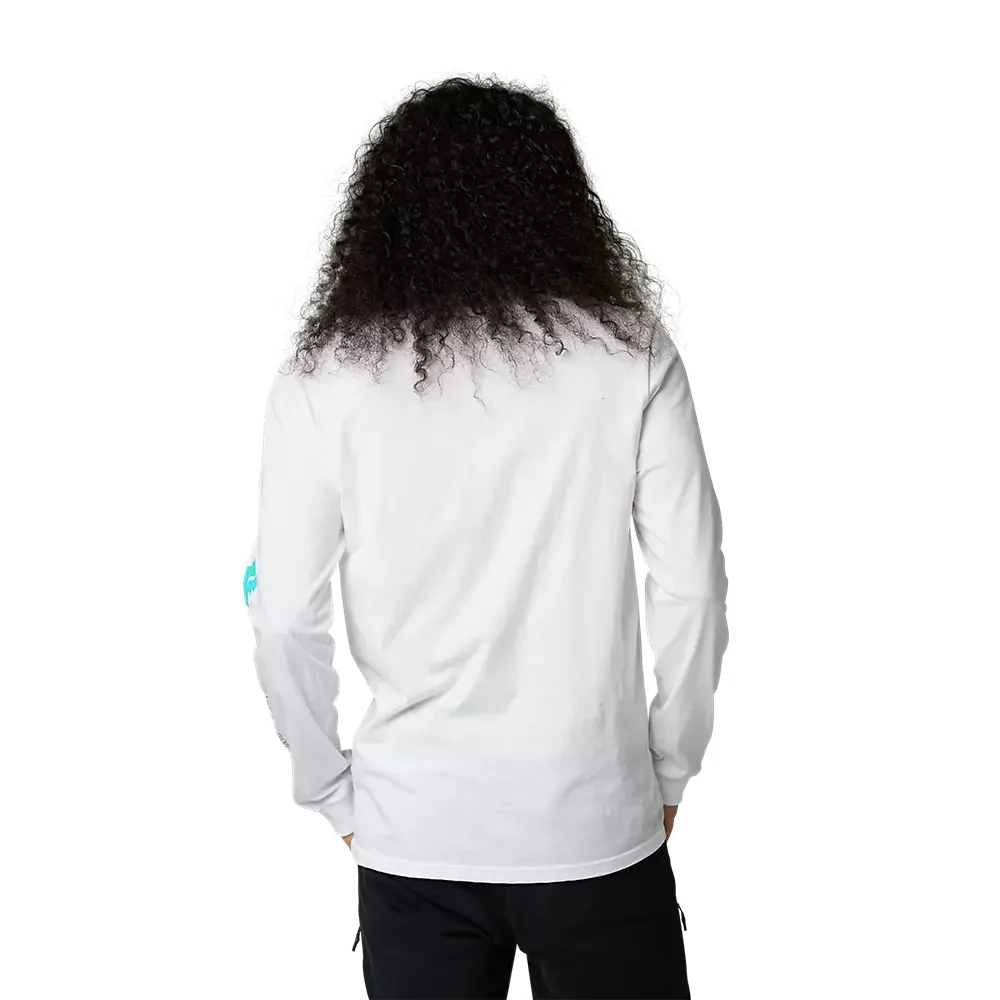 FOX Polera Lifestyle Manga Larga Detonate Blanco - Image 3