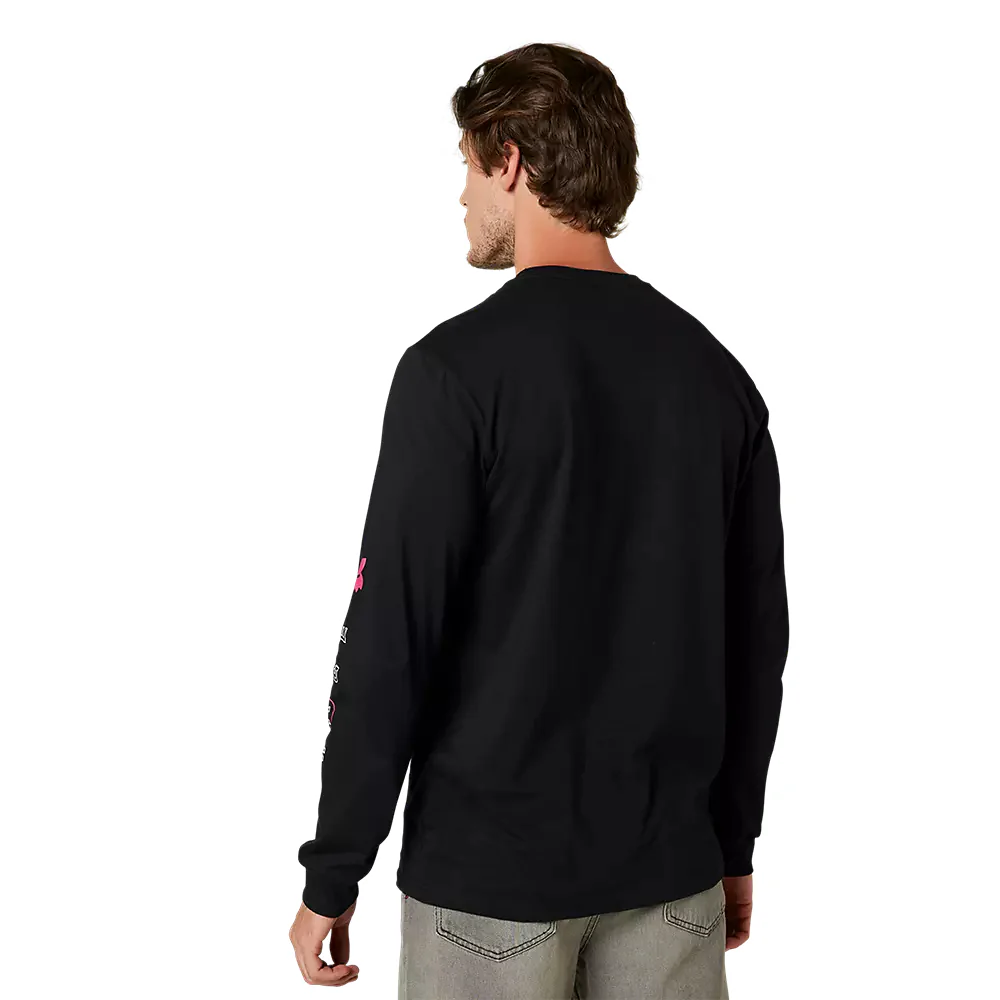 FOX Polera Lifestyle Manga Larga Detonate Negro - Image 3