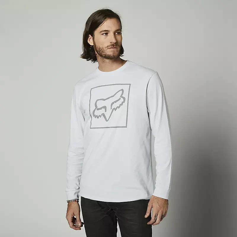 FOX Polera Lifestyle Manga Larga Off Tilter Blanco