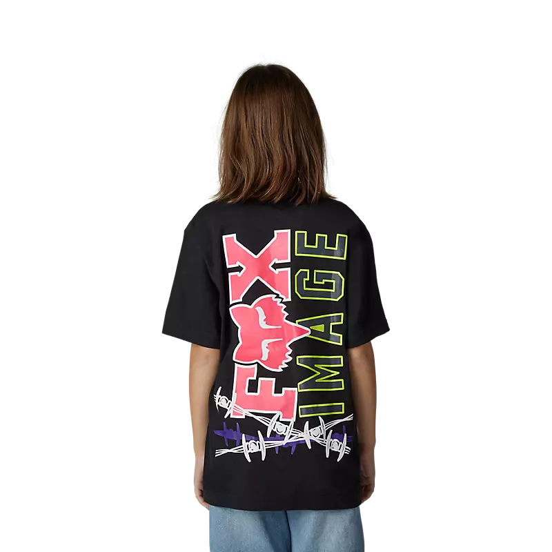 FOX Polera Lifestyle Niño Barb Wire Negro - Image 2