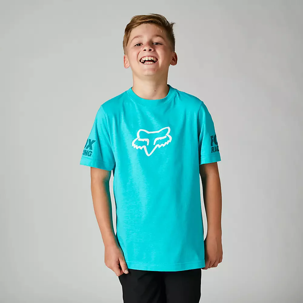 FOX Polera Lifestyle Niño Karrera Celeste
