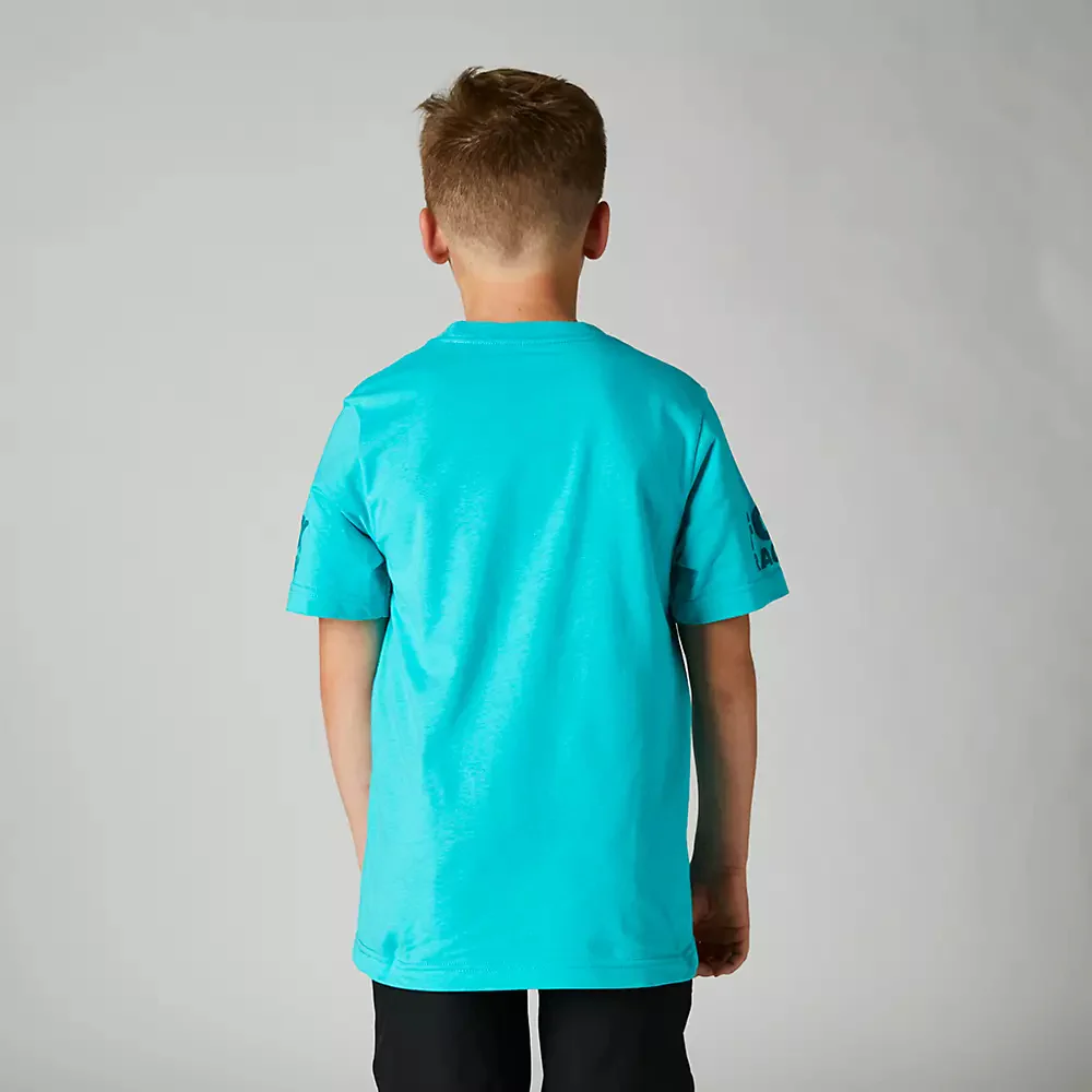 FOX Polera Lifestyle Niño Karrera Celeste - Image 2