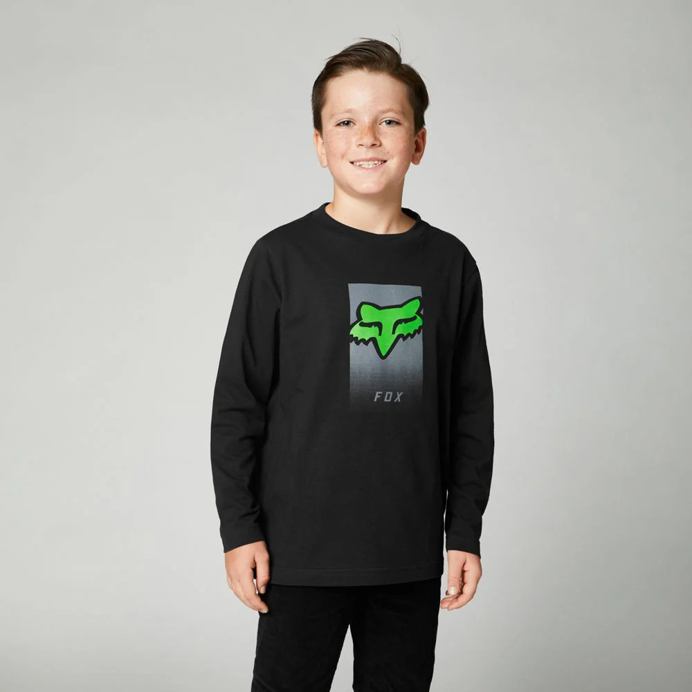 FOX Polera Lifestyle Niño Manga Larga Dier Negro