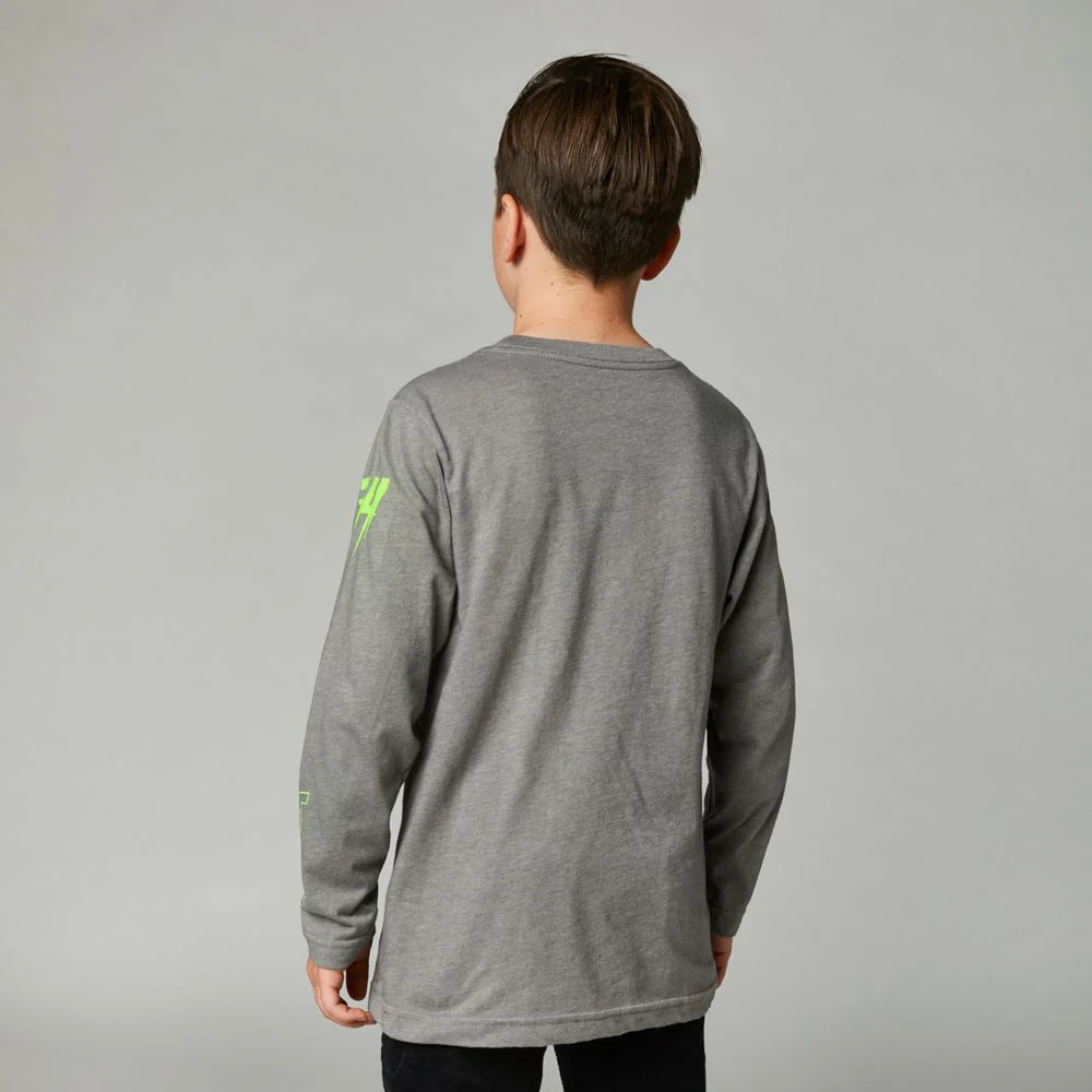 FOX Polera Lifestyle Niño Manga Larga Riet Gris - Image 2