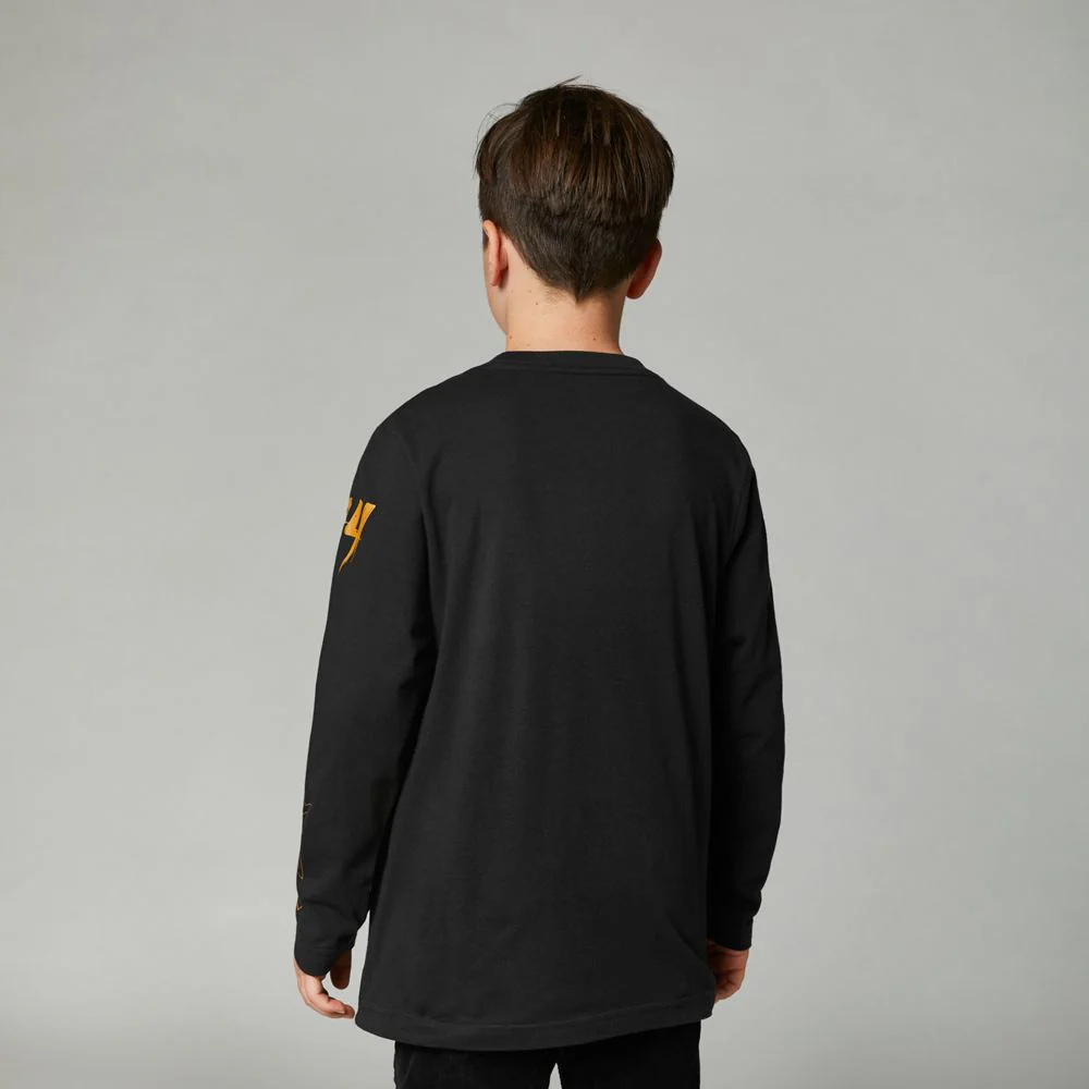 FOX Polera Lifestyle Niño Manga Larga Riet Negro - Image 2