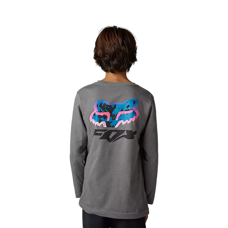 FOX Polera Lifestyle Niño Morphic Manga Larga Gris - Image 2