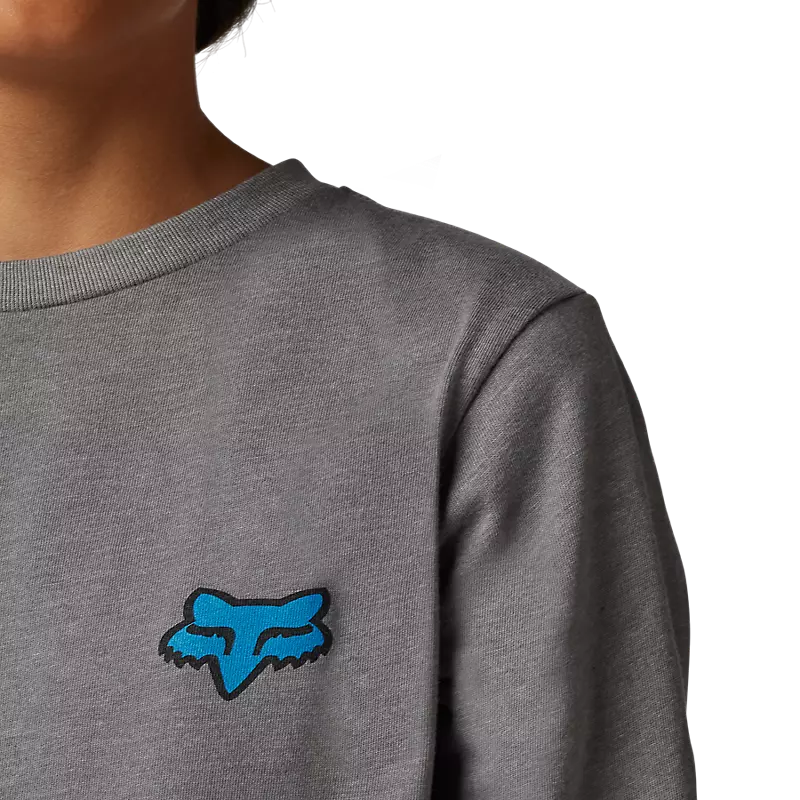 FOX Polera Lifestyle Niño Morphic Manga Larga Gris - Image 3