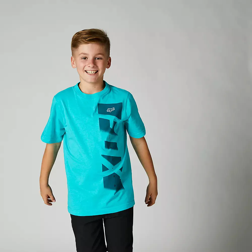 FOX Polera Lifestyle Niño RKANE Side Celeste