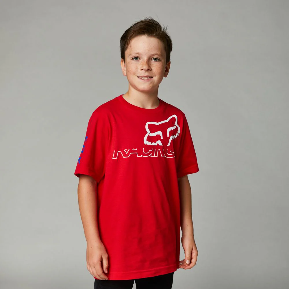 FOX Polera Lifestyle Niño Skew Rojo