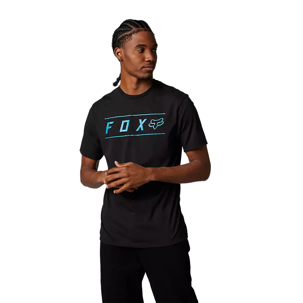 FOX Polera Lifestyle Pinnacle Negro/Celeste