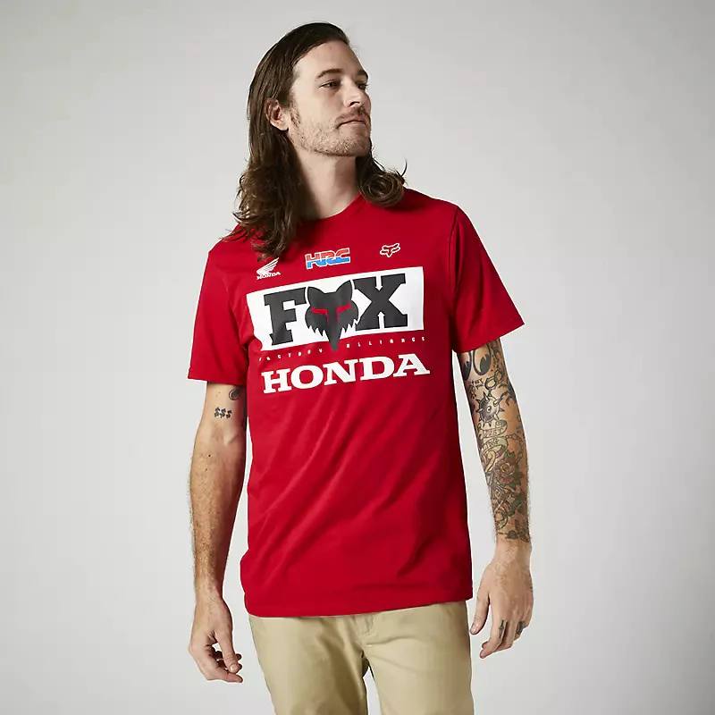 FOX Polera Lifestyle Premium Honda Rojo
