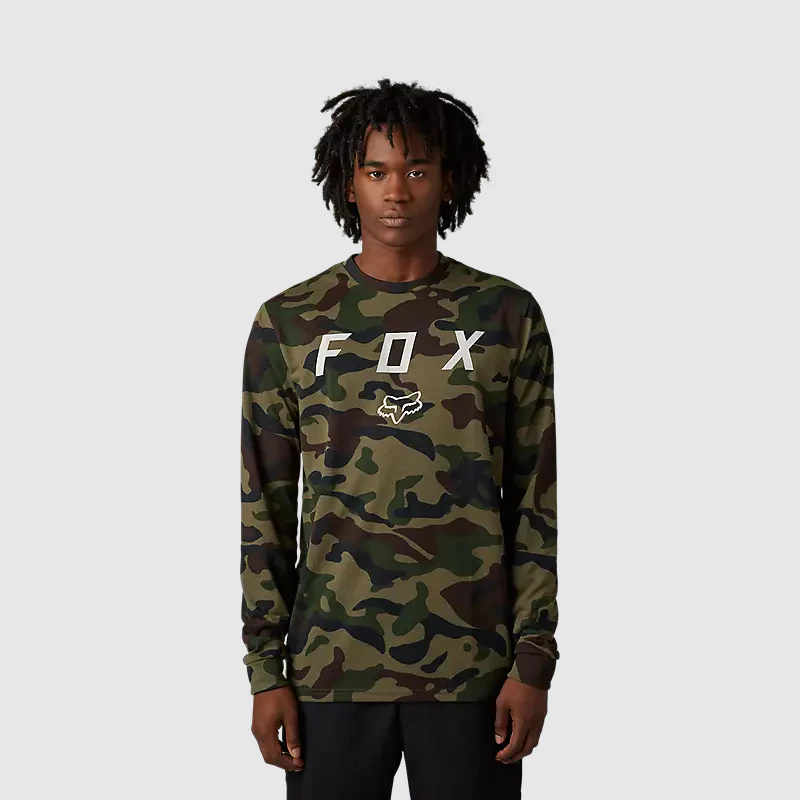 FOX Polera Lifestyle Vzns Manga Larga Camo Verde