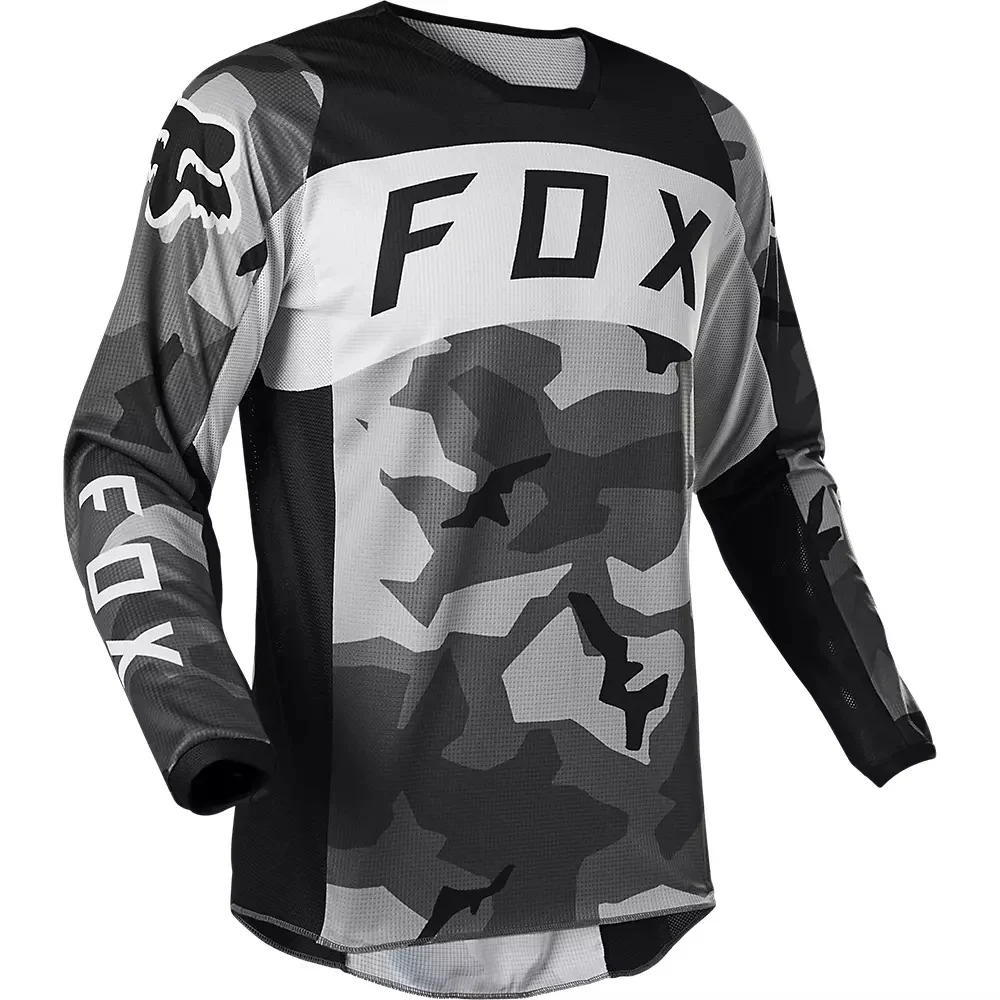 FOX Polera Moto 180 BKNR Camo Negro
