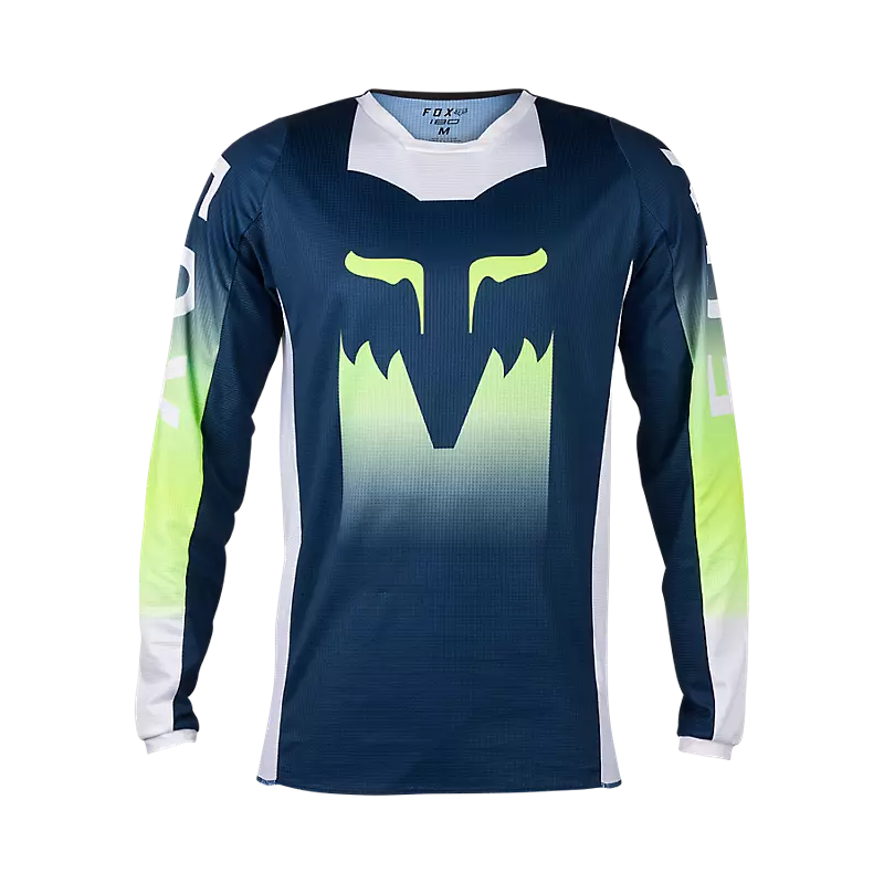 FOX Polera Moto 180 Flora Azul Petroleo