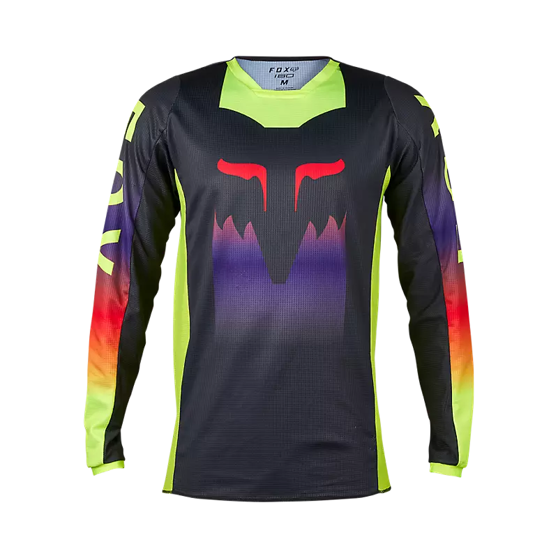 FOX Polera Moto 180 Flora Gris Oscuro