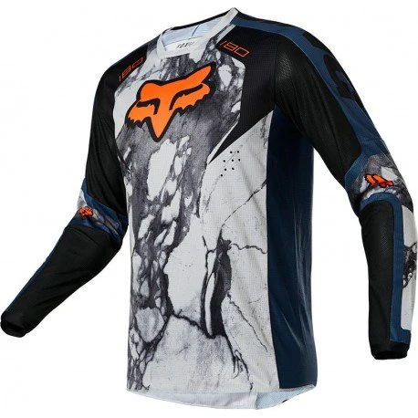 FOX Polera Moto 180 Karrera Azul/Gris