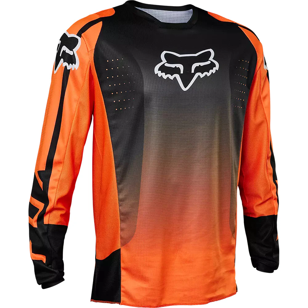 FOX Polera Moto 180 Leed Naranjo/Negro