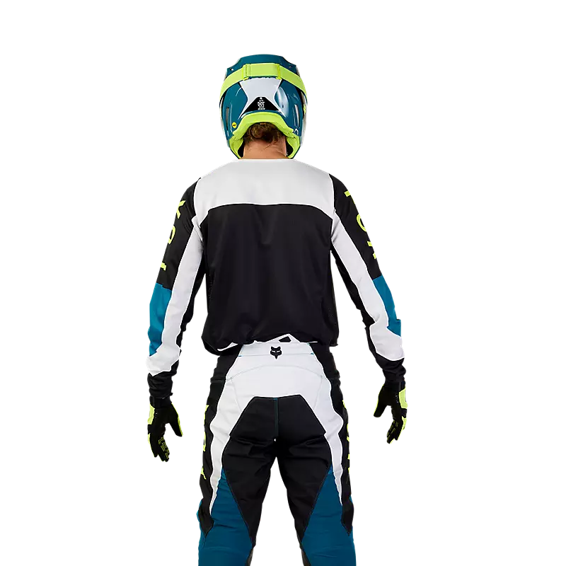 FOX Polera Moto 180 Nitro Azul/Amarillo - Image 2