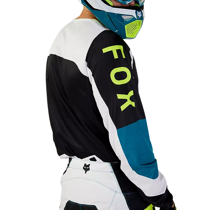 FOX Polera Moto 180 Nitro Azul/Amarillo - Image 5