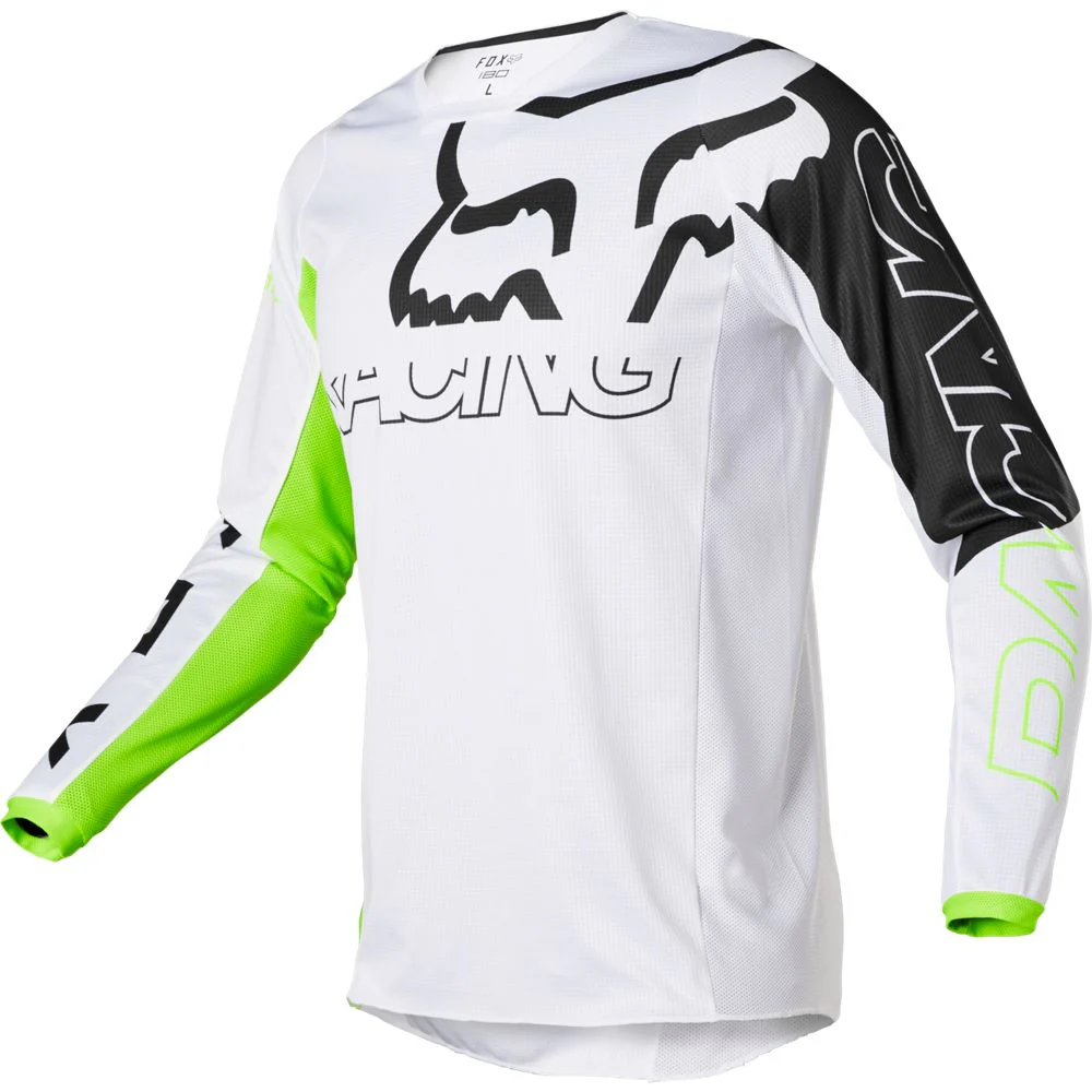 FOX Polera Moto 180 Skew Blanco/Amarillo - Image 2
