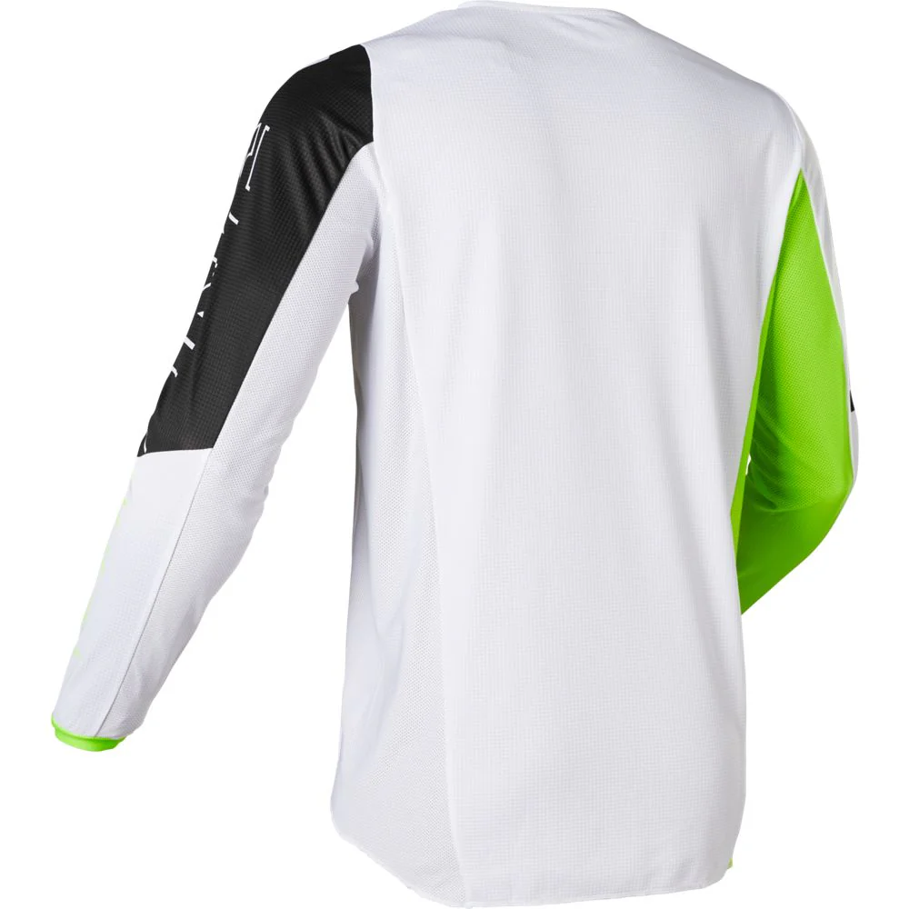 FOX Polera Moto 180 Skew Blanco/Amarillo - Image 3