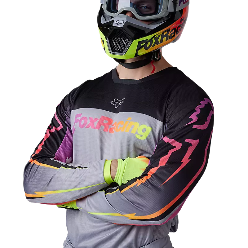 FOX Polera Moto 180 Statk Gris - Image 3