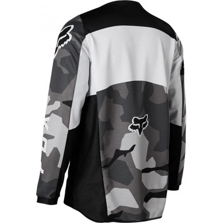 FOX Polera Moto Niño 180 BKNR Camo Negro - Image 3