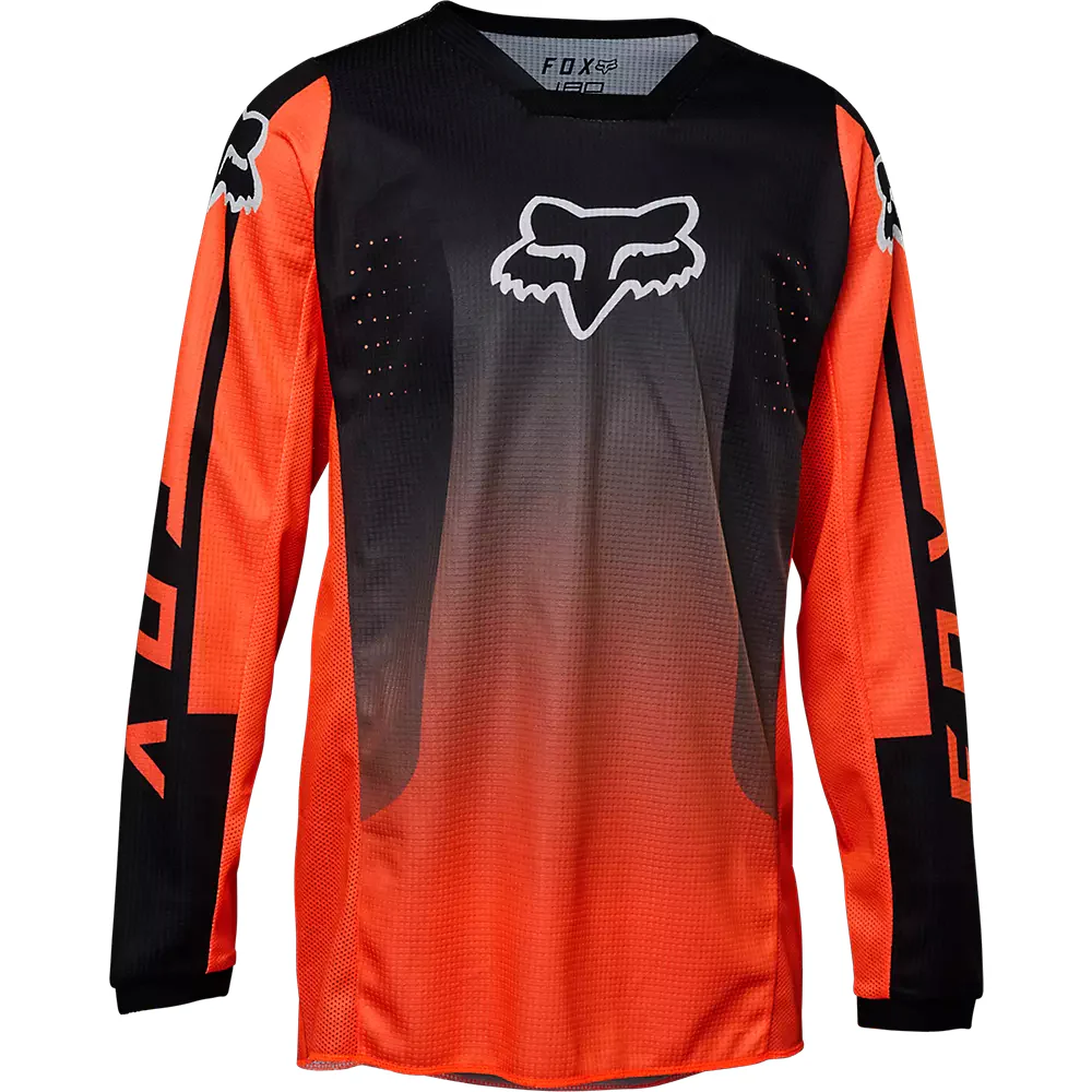 FOX Polera Moto Niño 180 Leed Naranjo/Negro