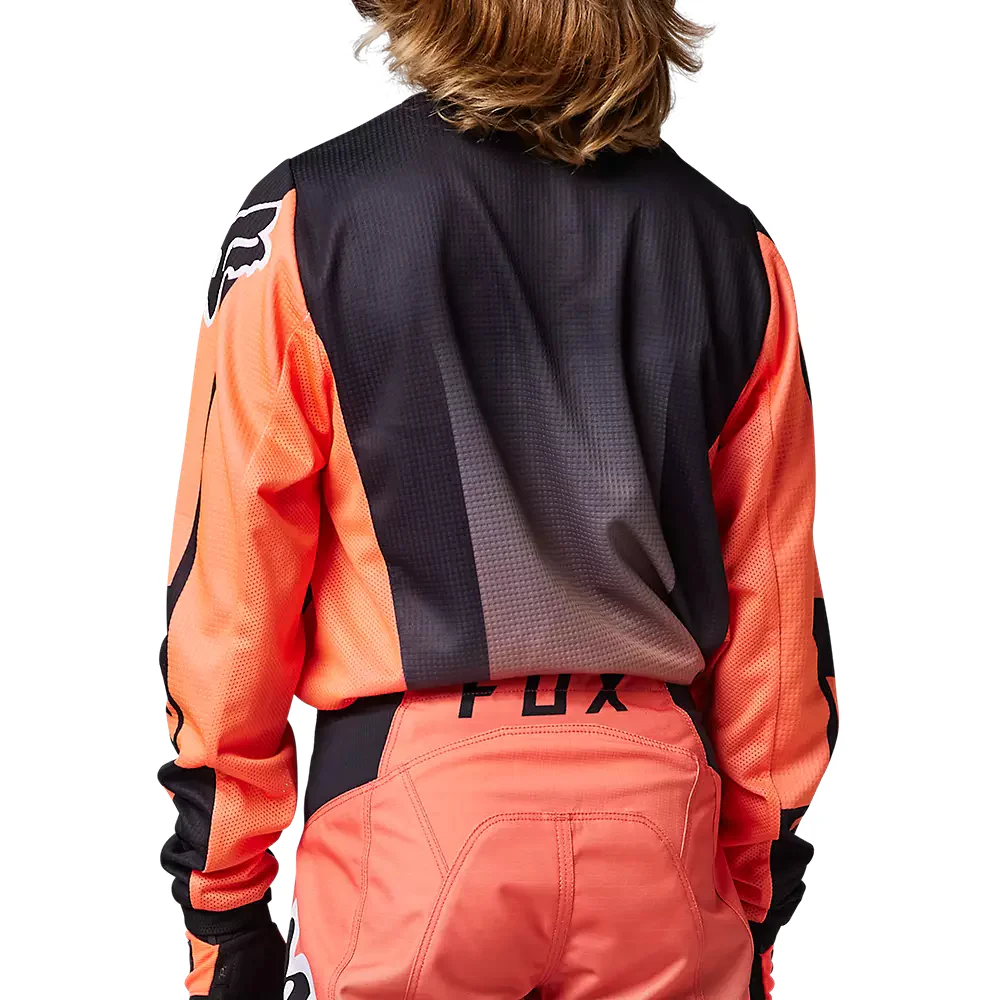FOX Polera Moto Niño 180 Leed Naranjo/Negro - Image 3